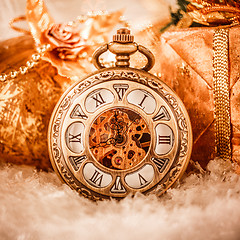 Image showing Christmas pocket watch