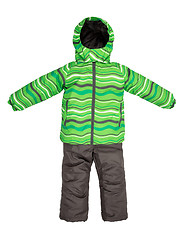 Image showing Childrens snowsuit fall