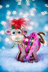 Image showing Merry monkey Holiday concept for New Years 2016
