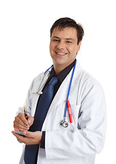 Image showing Happy cheerful male doctor