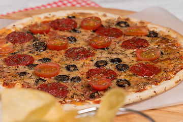 Image showing Italian pizza