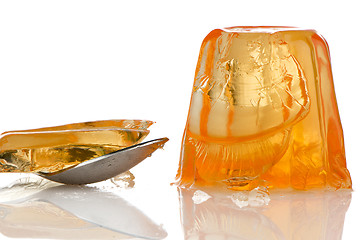 Image showing Orange gelatin