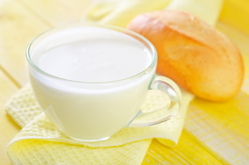 Image showing milk and bread