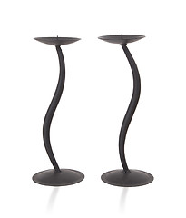 Image showing Black candlestick isolated