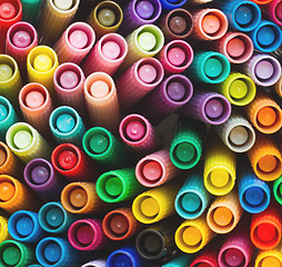 Image showing Collection of various felt tip pens