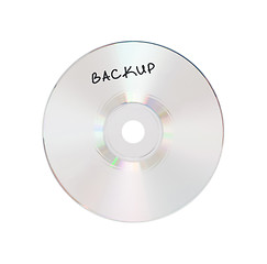 Image showing CD or DVD isolated