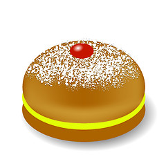 Image showing Red Jelly Donuts for Hanukkah