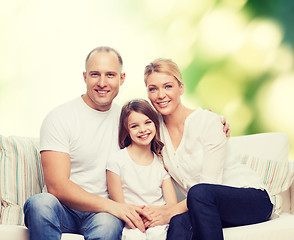 Image showing happy family at home