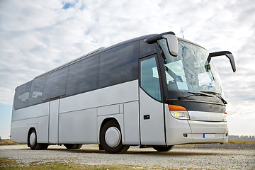 Image showing tour bus driving outdoors