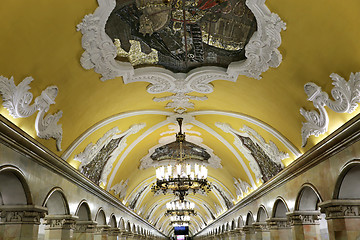 Image showing Beautiful hall with columns 