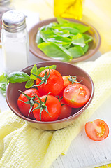 Image showing tomato and basil