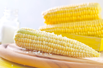 Image showing Corn with salt