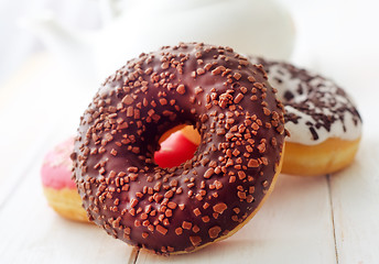 Image showing Sweet donuts, different kind from donuts