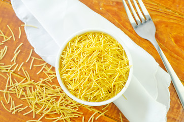 Image showing raw pasta