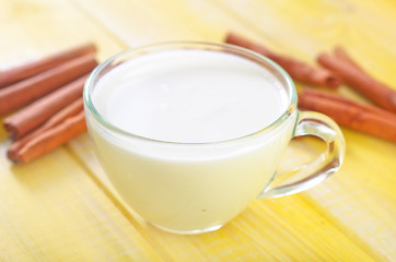 Image showing milk with cinnamon