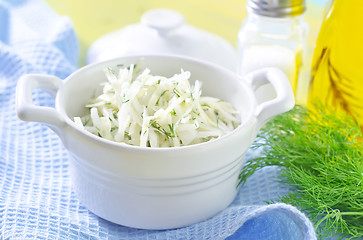 Image showing salad from cabbage