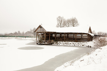 Image showing wooden building . winter  