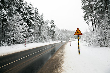 Image showing winter season.  track.