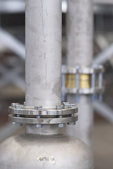 Image showing Stainless steel piping