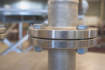 Image showing Stainless steel flange