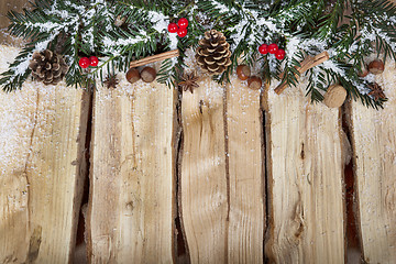 Image showing Wood background Advent