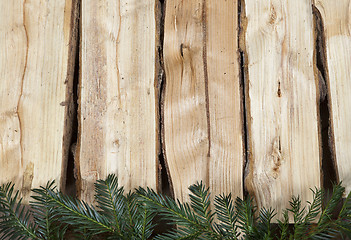 Image showing Wood background Christmas