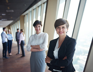 Image showing business people group, females as team leaders