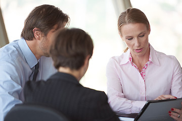 Image showing business people group on meeting at office