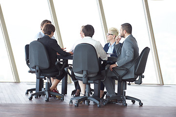 Image showing business people group on meeting at office