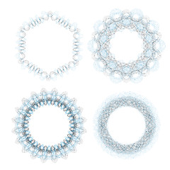 Image showing Abstract Wave Circle Frames