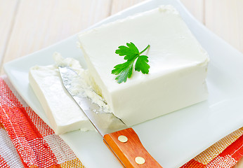 Image showing white cheese