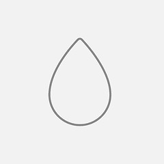 Image showing Water drop line icon.