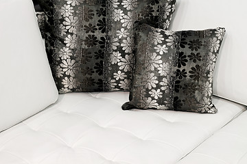 Image showing Black pillows