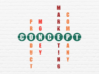 Image showing Marketing concept: Concept in Crossword Puzzle