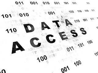 Image showing Information concept: Data Access on Digital background