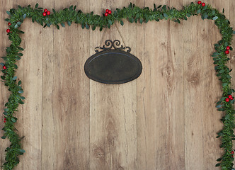 Image showing empty placard Christmas