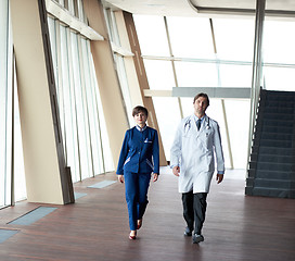 Image showing doctors team walking