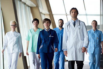 Image showing doctors team walking