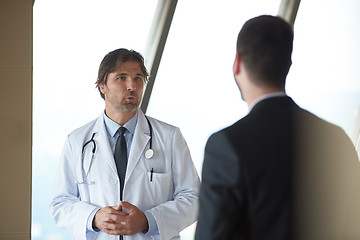 Image showing doctor handshake with a patient