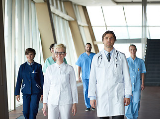 Image showing doctors team walking