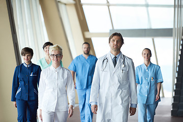 Image showing doctors team walking