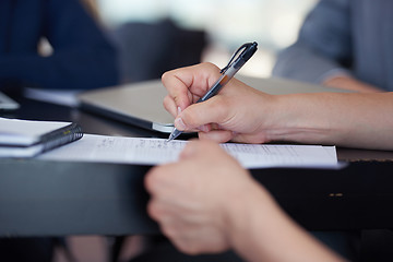 Image showing business people group on meeting at office