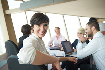 Image showing business woman on meeting