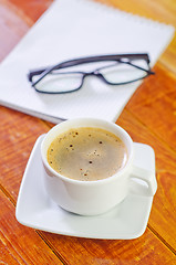 Image showing coffee and note