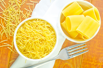 Image showing raw pasta