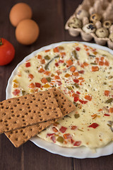 Image showing baked omelette dish