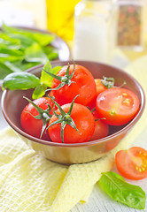 Image showing tomato and basil