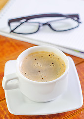 Image showing coffee and note