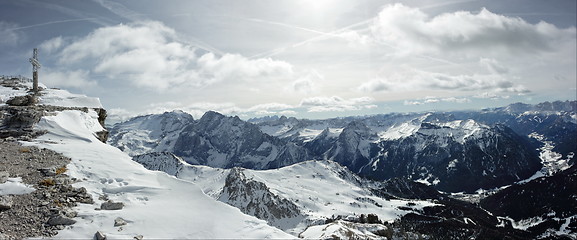 Image showing Dolomites panorama