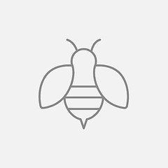 Image showing Bee line icon.